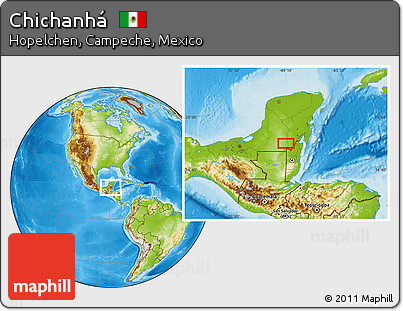 Physical Location Map of Chichanhá