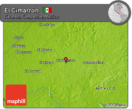 Physical 3D Map of El Cimarrón
