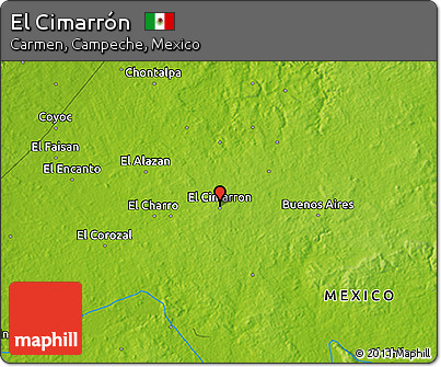 Physical 3D Map of El Cimarrón