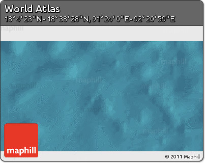 Satellite 3D Map of the Area around 18° 21' 26" N, 91° 52' 30" E