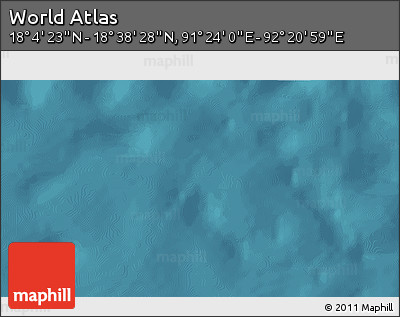 Satellite 3D Map of the Area around 18° 21' 26" N, 91° 52' 30" E