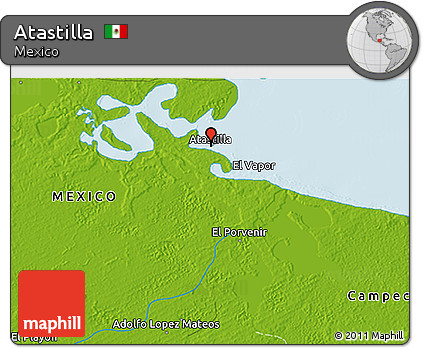 Physical 3D Map of Atastilla