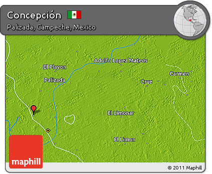 Physical 3D Map of Concepción