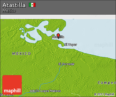Physical 3D Map of Atastilla