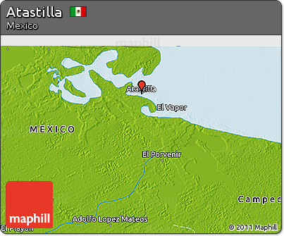 Physical 3D Map of Atastilla