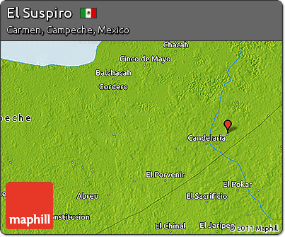 Physical 3D Map of El Suspiro