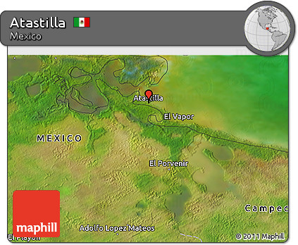 Satellite 3D Map of Atastilla