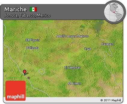 Satellite 3D Map of Mariche
