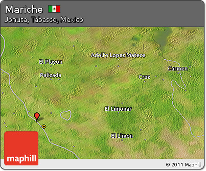 Satellite 3D Map of Mariche