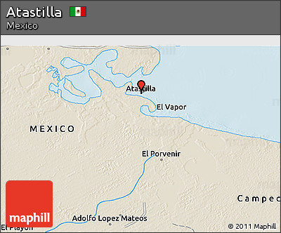 Shaded Relief 3D Map of Atastilla