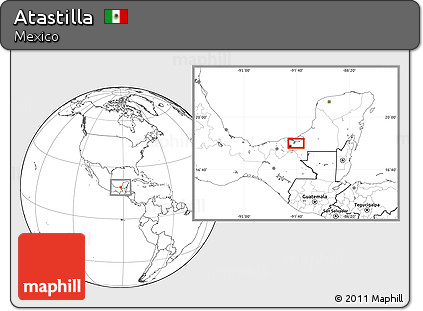 Blank Location Map of Atastilla
