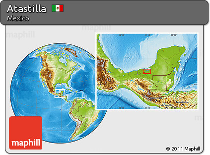 Physical Location Map of Atastilla