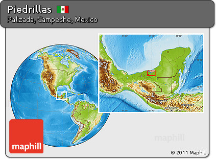 Physical Location Map of Piedrillas