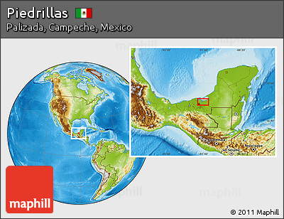 Physical Location Map of Piedrillas