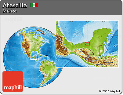 Physical Location Map of Atastilla