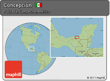 Savanna Style Location Map of Concepción