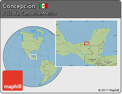 Savanna Style Location Map of Concepción