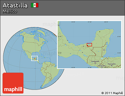 Savanna Style Location Map of Atastilla
