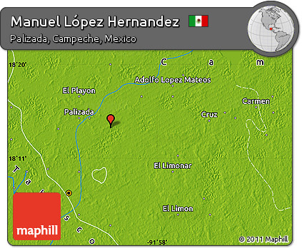 Physical Map of Manuel López Hernandez