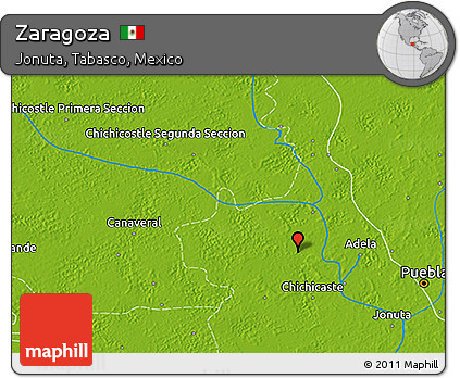 Physical 3D Map of Zaragoza