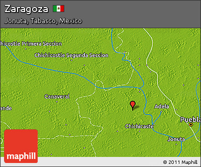 Physical 3D Map of Zaragoza