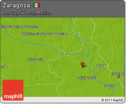 Physical 3D Map of Zaragoza