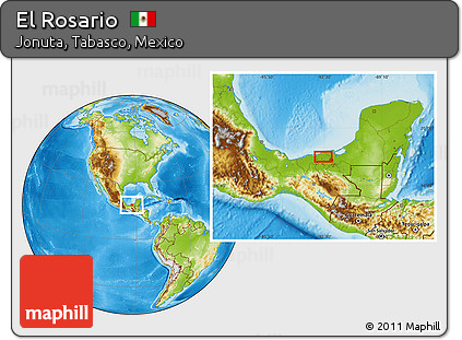 Physical Location Map of El Rosario