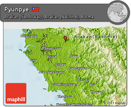 Physical 3D Map of Pyunpye