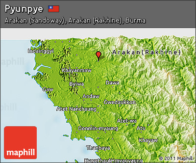 Physical 3D Map of Pyunpye