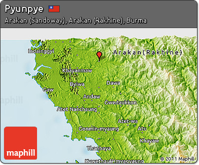 Physical 3D Map of Pyunpye