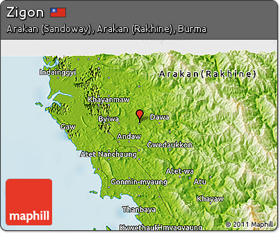 Physical 3D Map of Zigon