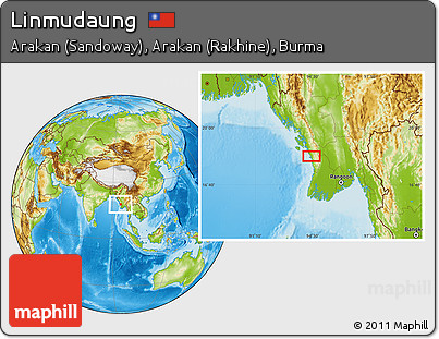 Physical Location Map of Linmudaung