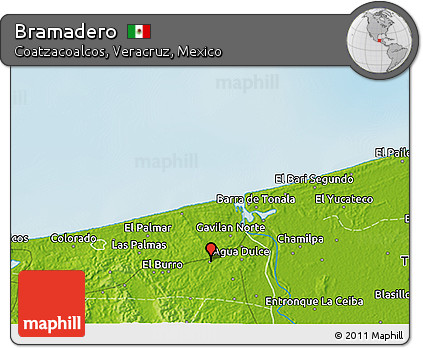 Physical 3D Map of Bramadero