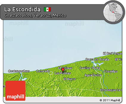 Physical 3D Map of La Escondida