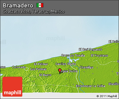 Physical 3D Map of Bramadero