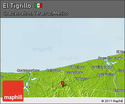 Physical 3D Map of El Tigrillo