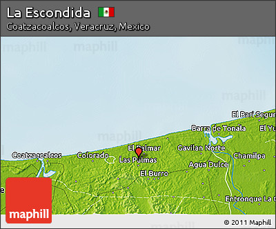 Physical 3D Map of La Escondida