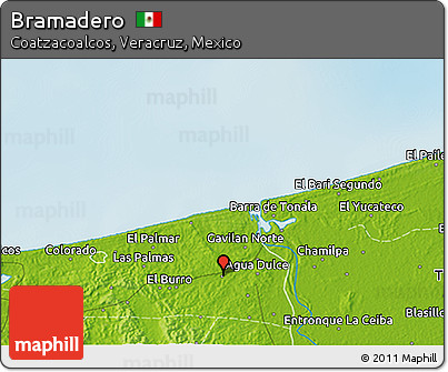 Physical 3D Map of Bramadero