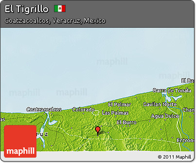 Physical 3D Map of El Tigrillo