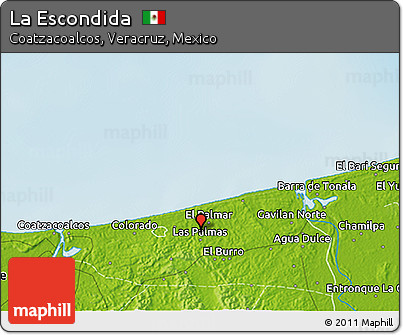 Physical 3D Map of La Escondida