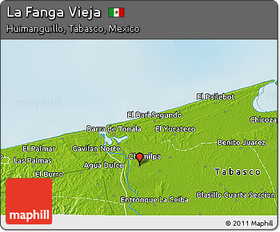 Physical 3D Map of La Fanga Vieja