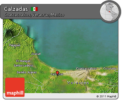Satellite 3D Map of Calzadas