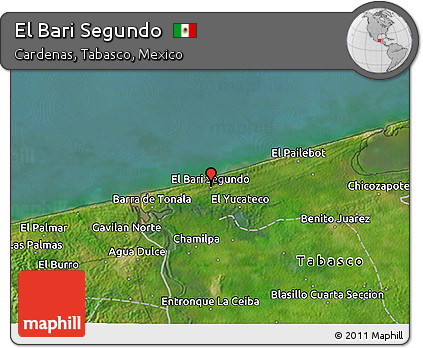 Satellite 3D Map of El Bari Segundo