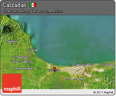 Satellite 3D Map of Calzadas