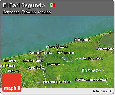 Satellite 3D Map of El Bari Segundo