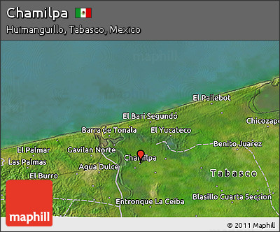 Satellite 3D Map of Chamilpa