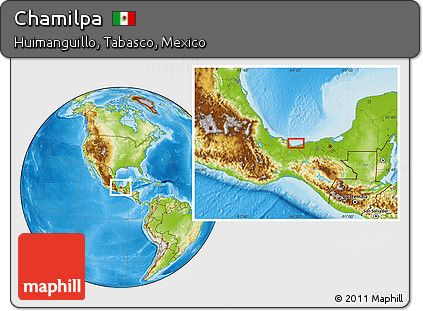 Physical Location Map of Chamilpa