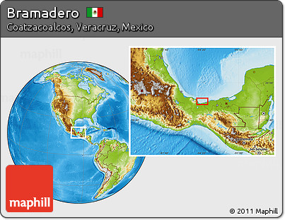 Physical Location Map of Bramadero