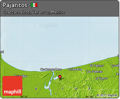 Physical Map of Pajaritos