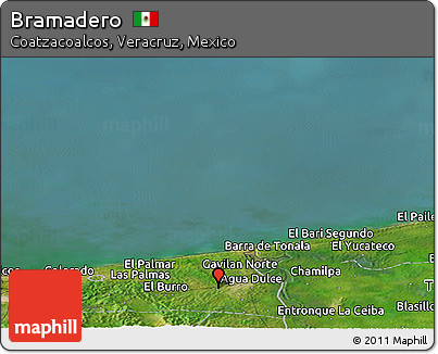 Satellite Panoramic Map of Bramadero